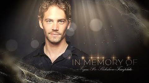 Memorial Presentation 5 - In Loving Memory of - Vegas Pro