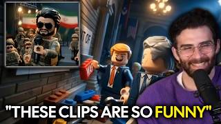 HasanAbi Reacts to AI LEGO WAR ANIMATIONS 😂