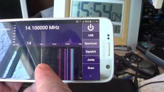 SDR Touch software and Soft66RTL2 turns android phone into Software defined radio
