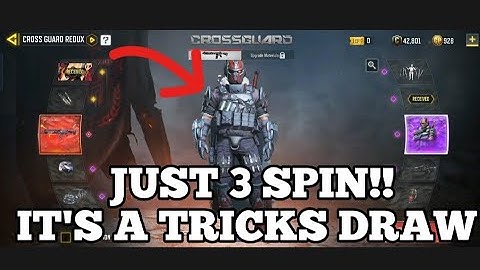 JUST 3 SPIN  GET CROSS GUARD REDUX  TEMPLAR ROYAL KNIGHT MYTHIC ASVAL #callofduty  #crossguardredux