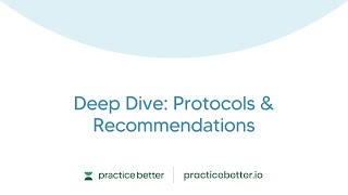 Deep Dive: Protocols & Recommendations
