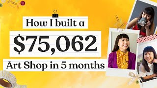 How I Built a $75,062 Art Shop with 34% Profit in 5 Months