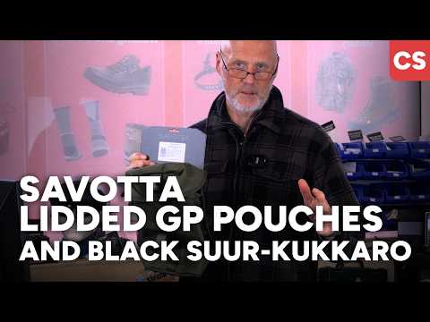 Savotta Lidded GP Pouches and Black Suur-Kukkaro