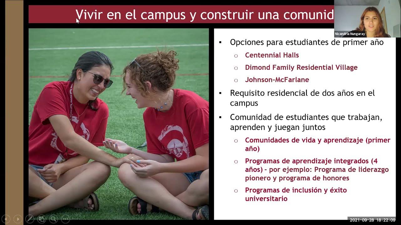 Information Session and Student Panel (in Spanish/en español) YouTube