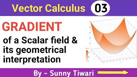gradient of a scalar field | physical significance of gradient |vector calculus 1st year bsc physics