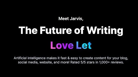 Jarvis - AI Copywriting Tool that Work Wonders