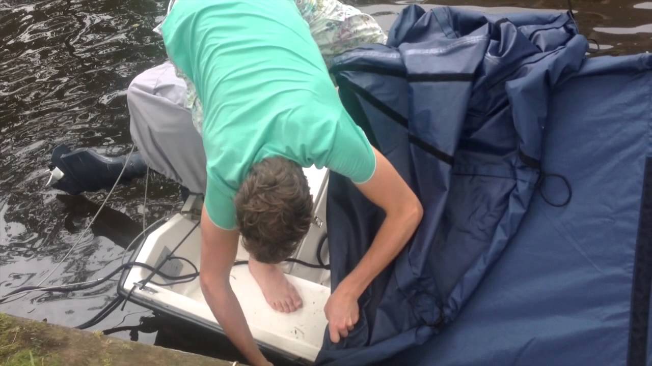 Opzetten Bootzeil dekzeil Amstel