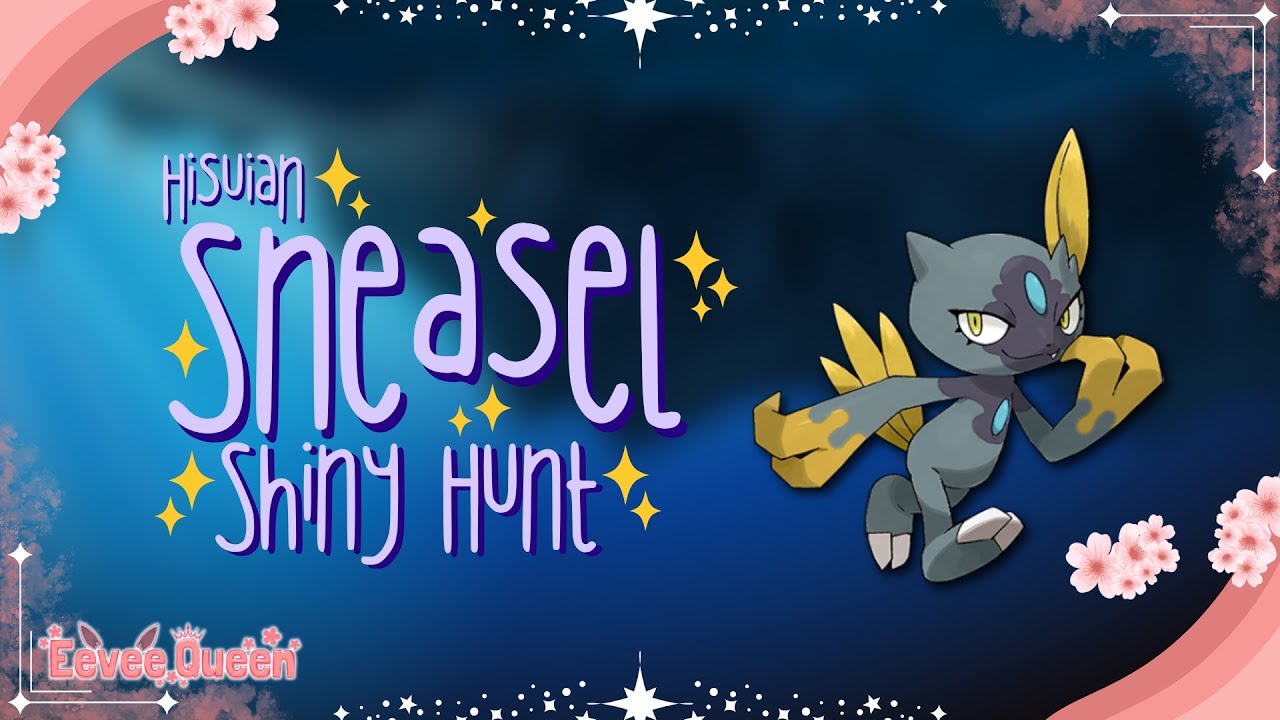shiny hisuian sneasel masuda hunt! :] pokémon violet 