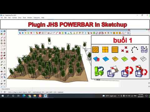 hướng dẫn sử dụng plugin JHS PowerBar trong SketChup 1 (Kiến Trúc WinKey C)