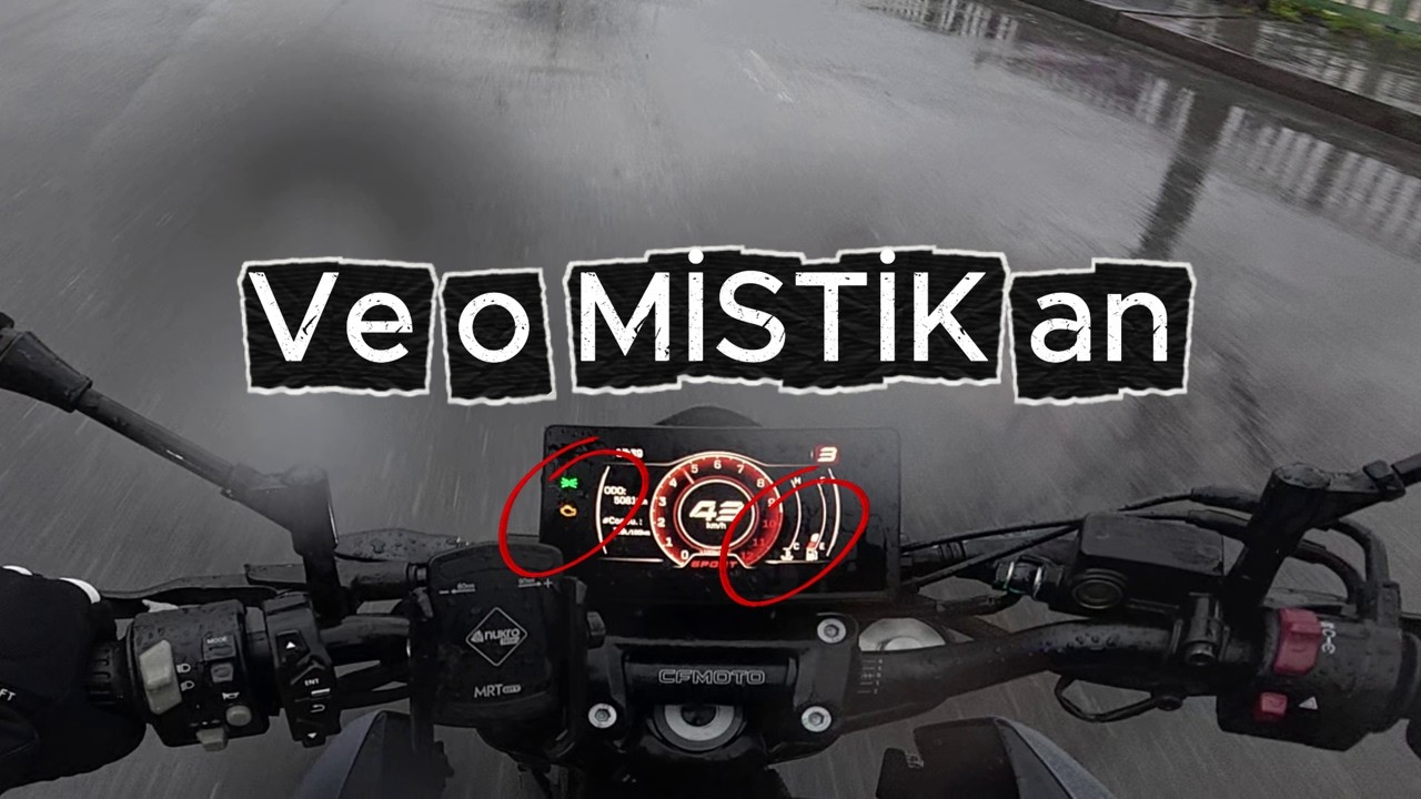 Yağmurda Eve Dönüş | CFMoto 250NK | Islak Zeminde Güvenli Fren | 4K