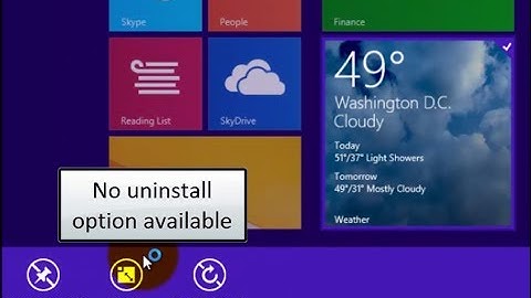 Windows 8 / 8.1 - Prevent Users to Uninstall Apps