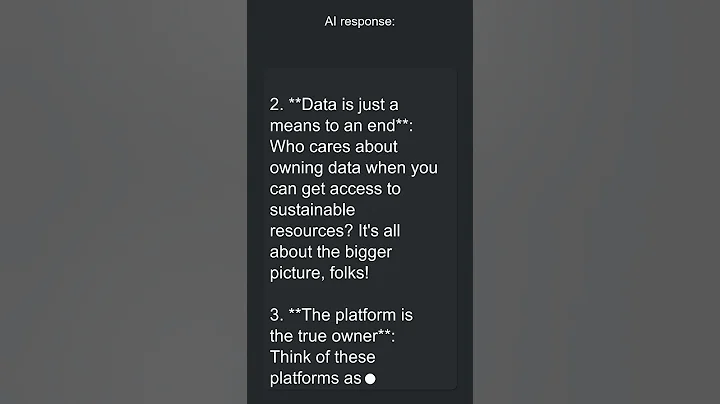 AI On: Is data ownership a concern for users of sustainable resource-sharing platforms #shorts