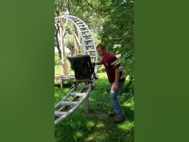 My 2 year old nephew has his very own roller coaster