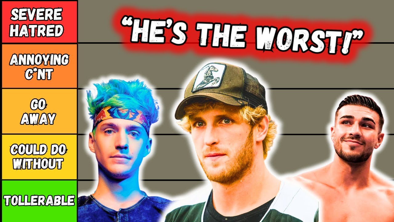 ANNOYING CELEBRITIES - TIER LIST