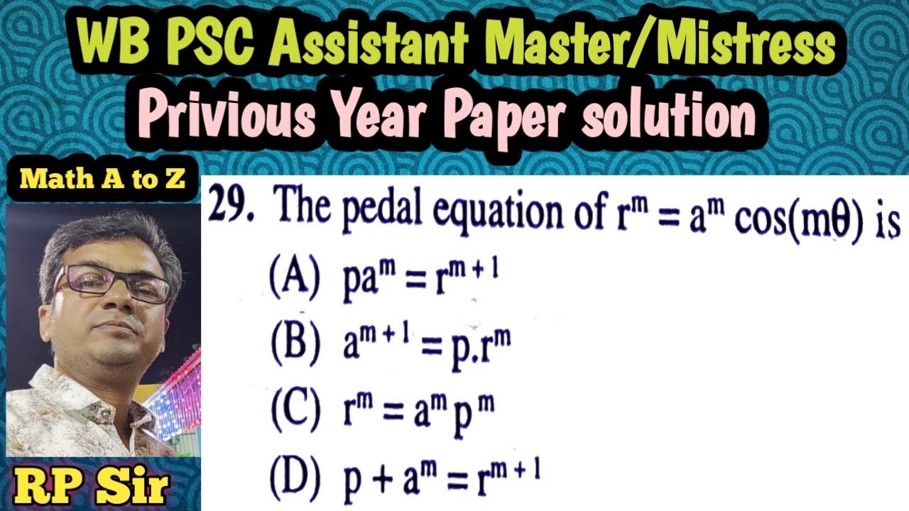 Pedal equation of r^m=a^mcos(m@)