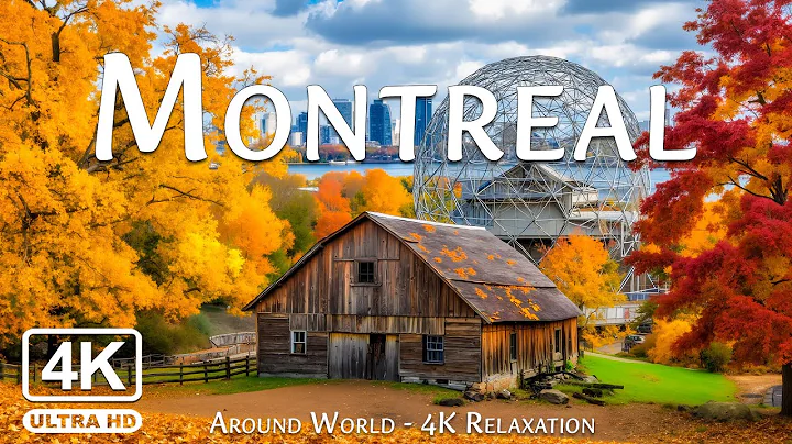 🍂Montreal Autumn 4K VIDEO – A Flight Through Poetic Canada in Autumn 🍁 Relaxing Music to Fall