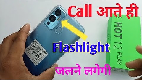 infinix hot 12 play flash light setting / infinix hot 12 play incoming call flash light setting