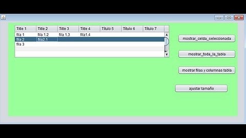 manipulacion de tablas ò JTables en java tutorial paso a paso, mostrar contenido
