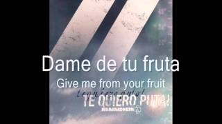Rammstein - ¡Te quiero puta! (Lyrics Spanish - English)