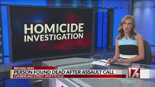 Detectives investigate homicide after body found in Fayetteville