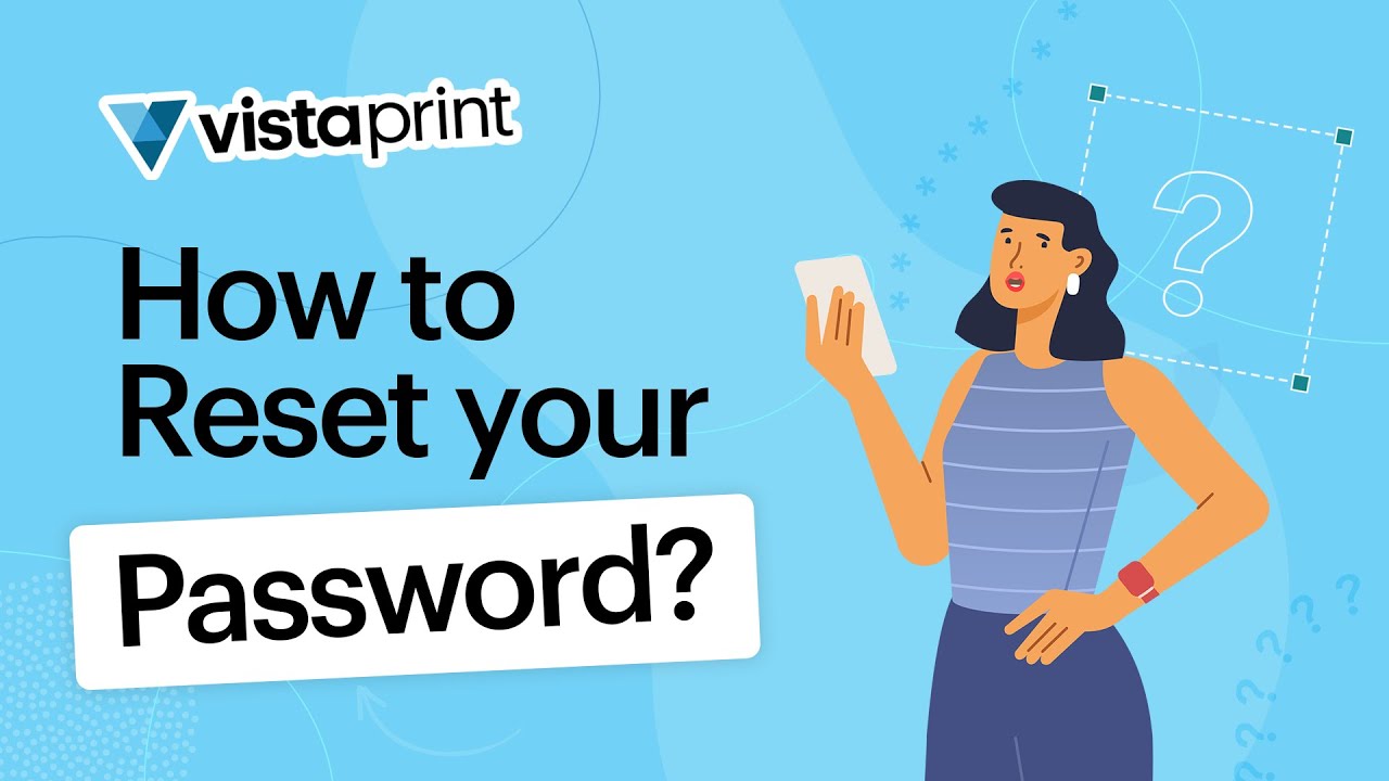 How do I change or reset my Vistaprint password? YouTube