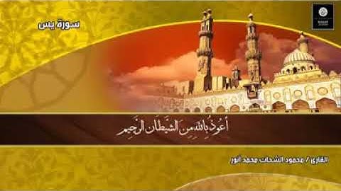 سوره يس كامله بصوت صاحب الحنجره الذهبيه الشيخ محمود الشحات أنور