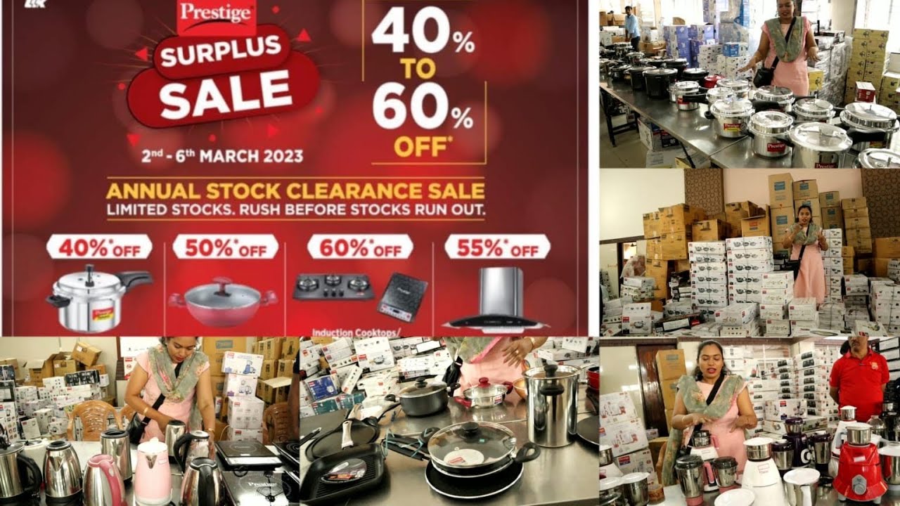 70% ಪ್ರೆಸ್ಟೀಜ್ ಮೇಳ ವರ್ಷಕ್ಕೊಮ್ಮೆ ಮತ್ತೆ ಬಂತು ಮಿಸ್ ಮಾಡ್ಕೋಬೇಡಿ | Prestige sale