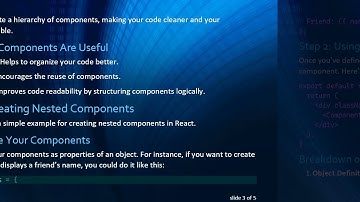 How to Create Nested Components in ReactJS