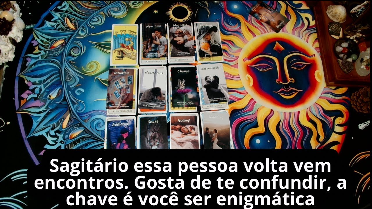 Sagitário essa pessoa volta vem encontros. Gosta de te confundir, a chave é você ser enigmática
