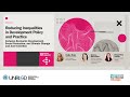 Reducing Inequalities in Development Policy and Practice