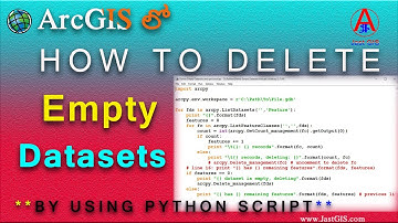 How to Delete Empty Datasets in ArcGIS|Delete Empty Dataset in ArcMap|By JastGIS
