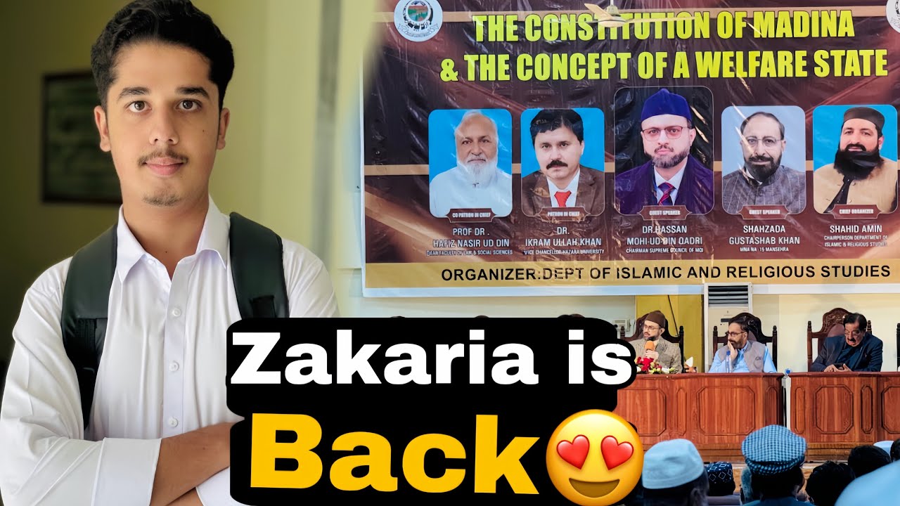 Islamic scholars in uni❤️zakaria is back🥰