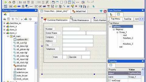Updating a toolBar and adding a topMenu