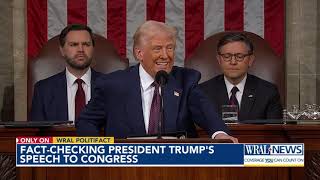 Fact-checking 3 claims from President Trump's address to Congress
