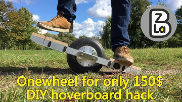 [Eng SUB] DIY Onewheel for only 150$ - chinese hoverboard hardware hack - how it is made how it ride