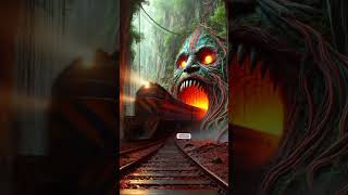 AI Travel Exploring: Mysterious Train #part458 - #trending Amazing Jungle #short