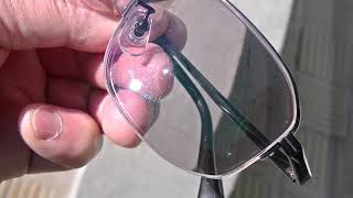 りこう堂　室蘭市　時計メガネ　アクセサリー　紫外線に反応して発色するレンズ