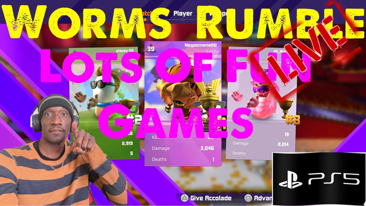 Worms Rumble - Road To Level 50 - Playstation 5 - Level 38!