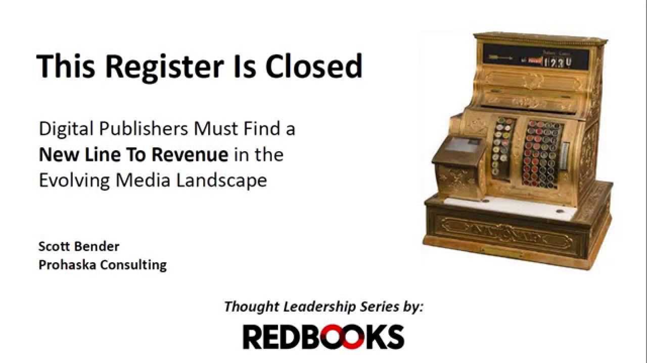 Finding Revenue for Digital Publisher with Scott Bender - REDBOOKS Thought Leadership Series
