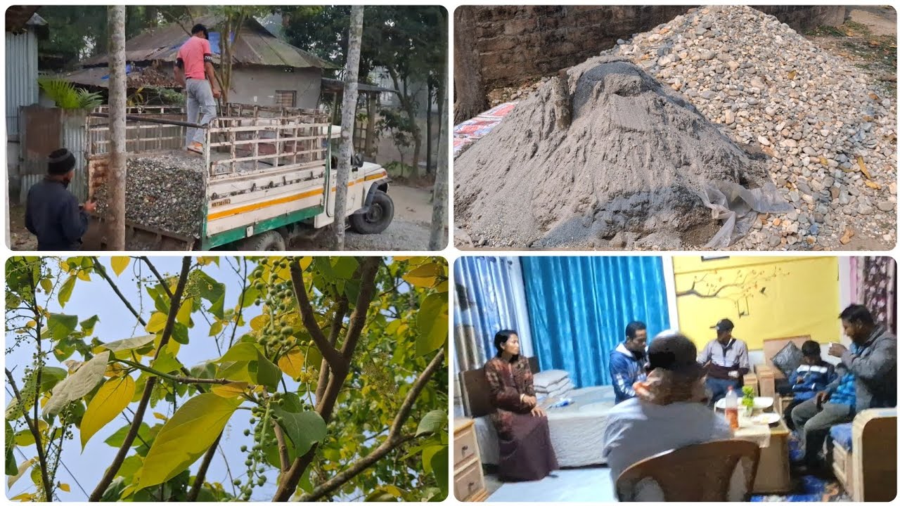 শুরু হবে বাড়ির কাজ ... তাই আজ আসলো বালুপাথরের গাড়ি..সাথে নিয়ে আসলাম কিছু প্রয়োজনীয় জিনিস 