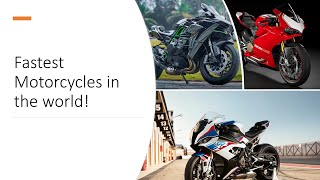 Top 10 Fastest Motorcycles in the world