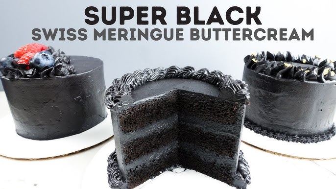 Black Buttercream Recipe with Minimal Food Coloring - Sugar & Sparrow