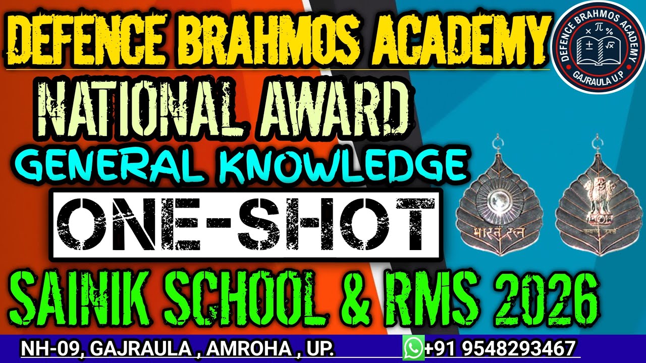 National Awards | One Shot | Defence Brahmos Academy | Sainik School & Rms 2026