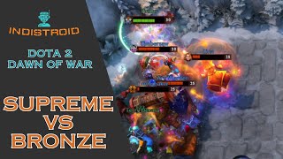 Prime Level Vs Bronze Level Battle in Dota 2 - Dawn Of War Mode