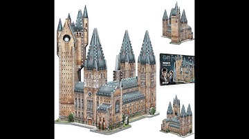 3D Puzzle Harry Potter Hogwarts Astronomy Tower Jigsaw Castle Games Toys Gift
