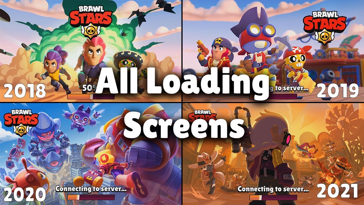 Brawl Stars All Loading Screen S 2017 2021 With Sound Youtube - animated screen brawl stars