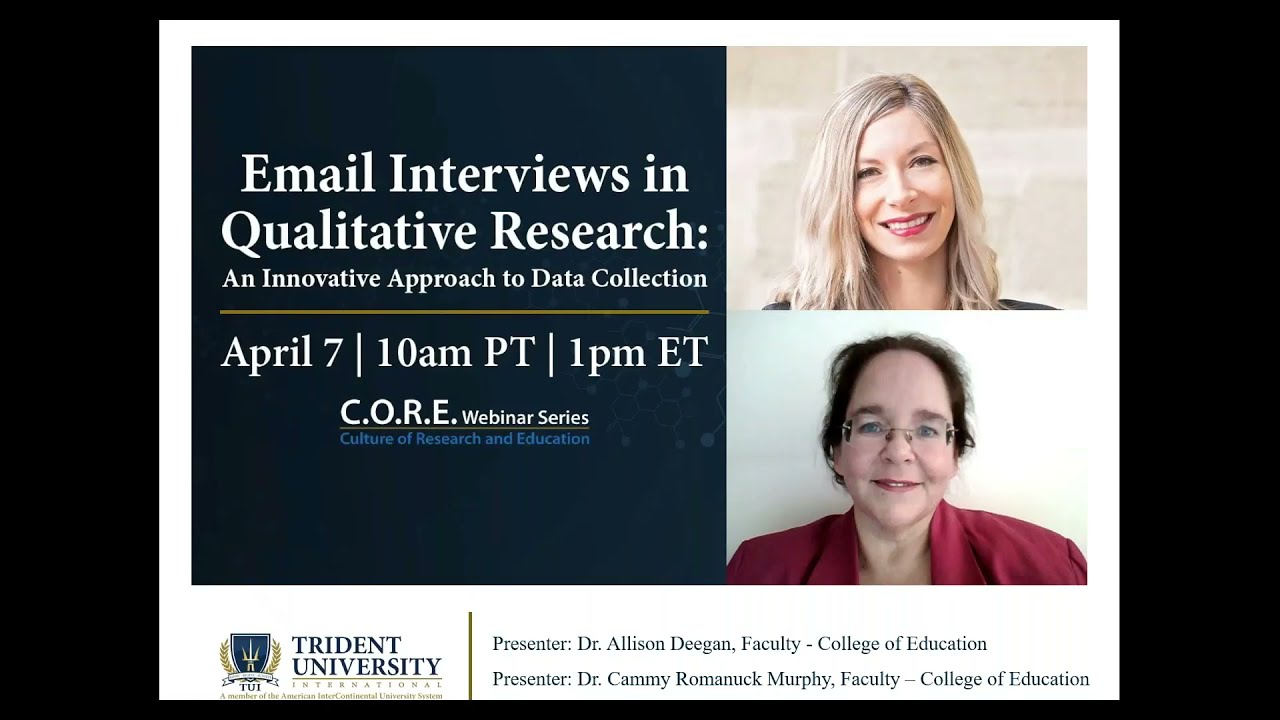 Email Interviews in Qualitative Research: An Innovative Approach to Data Collection