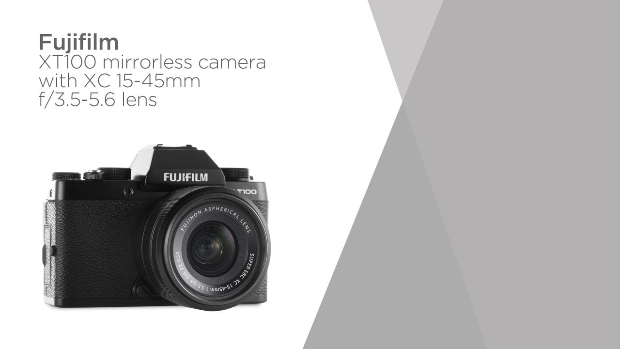 Fujifilm XT100 Mirrorless Camera with Fujinon Lens Black Product