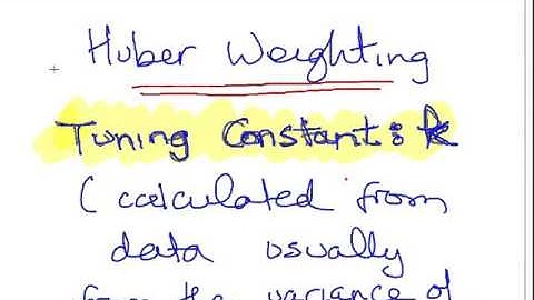 Robust Regression with Huber Weighting