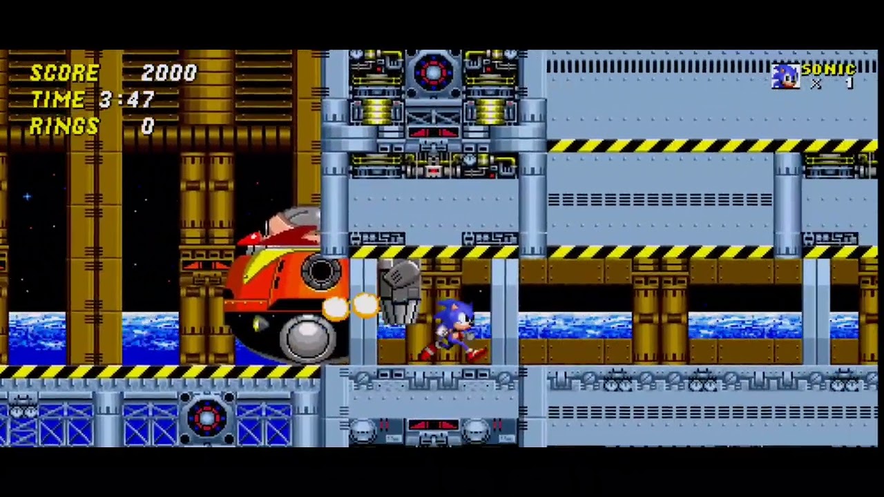 لعبة sonic 2 #EMD:عانيت شوي مع الزعيم